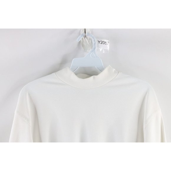 Nike Golf Mens Medium Travis Scott Mini Swoosh Mock Neck Long Sleeve Shirt White - Picture 2 of 8